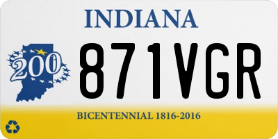 IN license plate 871VGR