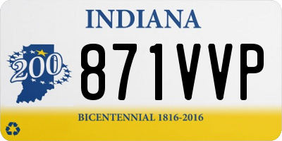 IN license plate 871VVP