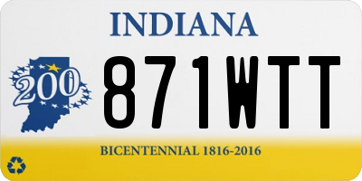 IN license plate 871WTT