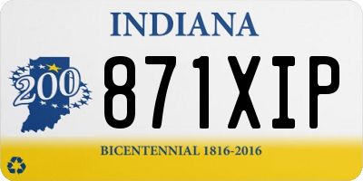 IN license plate 871XIP