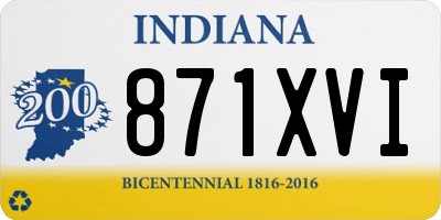 IN license plate 871XVI