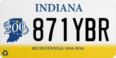 IN license plate 871YBR