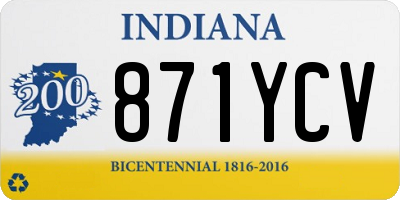IN license plate 871YCV