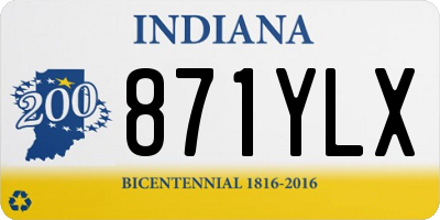 IN license plate 871YLX