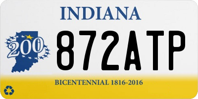 IN license plate 872ATP