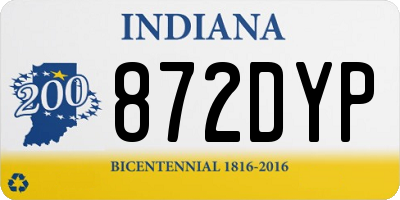IN license plate 872DYP