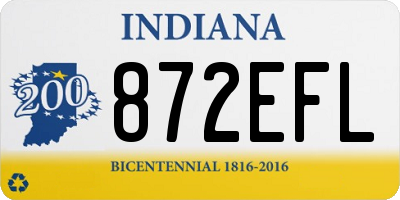 IN license plate 872EFL