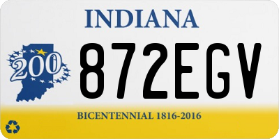 IN license plate 872EGV