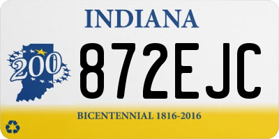 IN license plate 872EJC