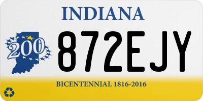 IN license plate 872EJY