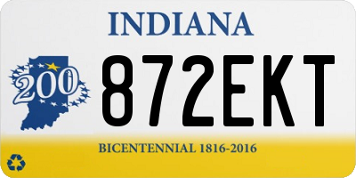 IN license plate 872EKT