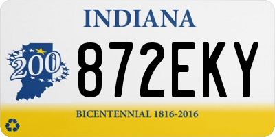 IN license plate 872EKY