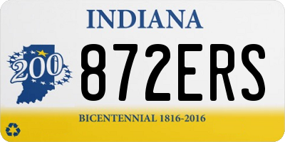 IN license plate 872ERS