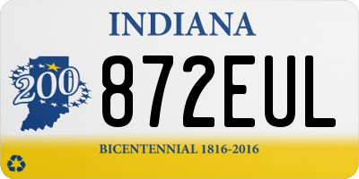 IN license plate 872EUL
