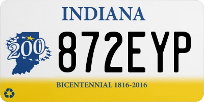 IN license plate 872EYP