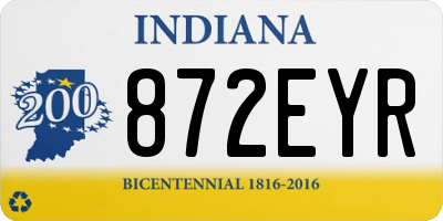 IN license plate 872EYR
