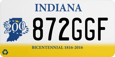 IN license plate 872GGF