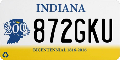 IN license plate 872GKU