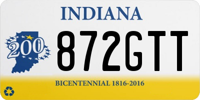 IN license plate 872GTT