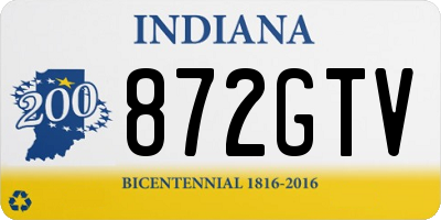 IN license plate 872GTV