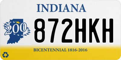 IN license plate 872HKH