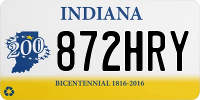 IN license plate 872HRY