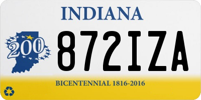 IN license plate 872IZA