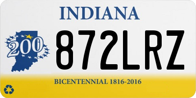 IN license plate 872LRZ