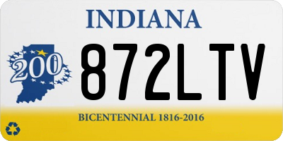 IN license plate 872LTV