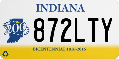IN license plate 872LTY