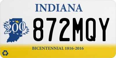 IN license plate 872MQY