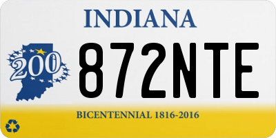IN license plate 872NTE