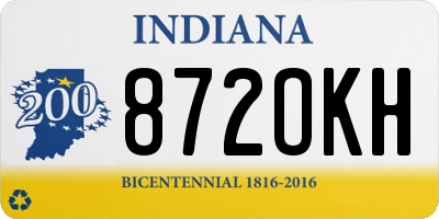 IN license plate 872OKH
