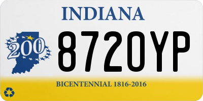 IN license plate 872OYP