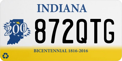 IN license plate 872QTG