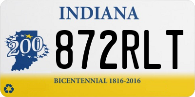 IN license plate 872RLT