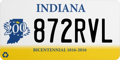 IN license plate 872RVL