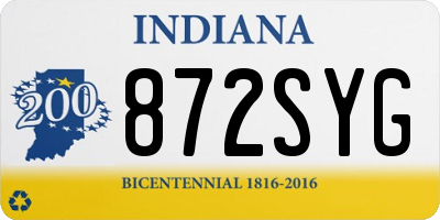 IN license plate 872SYG