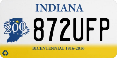 IN license plate 872UFP
