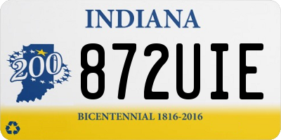 IN license plate 872UIE