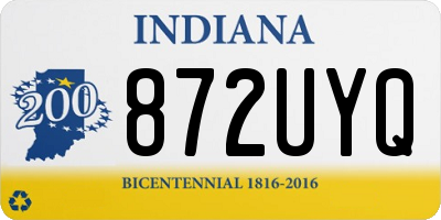 IN license plate 872UYQ