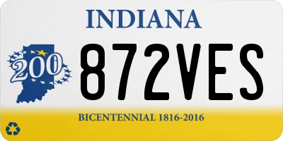 IN license plate 872VES