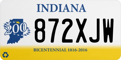 IN license plate 872XJW