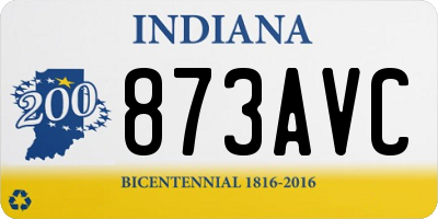 IN license plate 873AVC