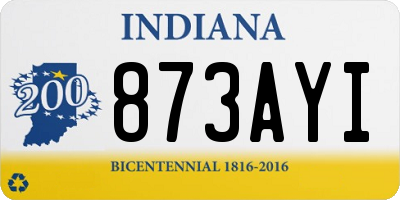 IN license plate 873AYI