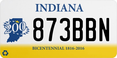 IN license plate 873BBN