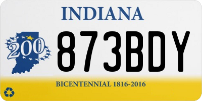IN license plate 873BDY