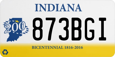IN license plate 873BGI