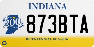 IN license plate 873BTA