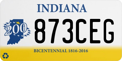 IN license plate 873CEG